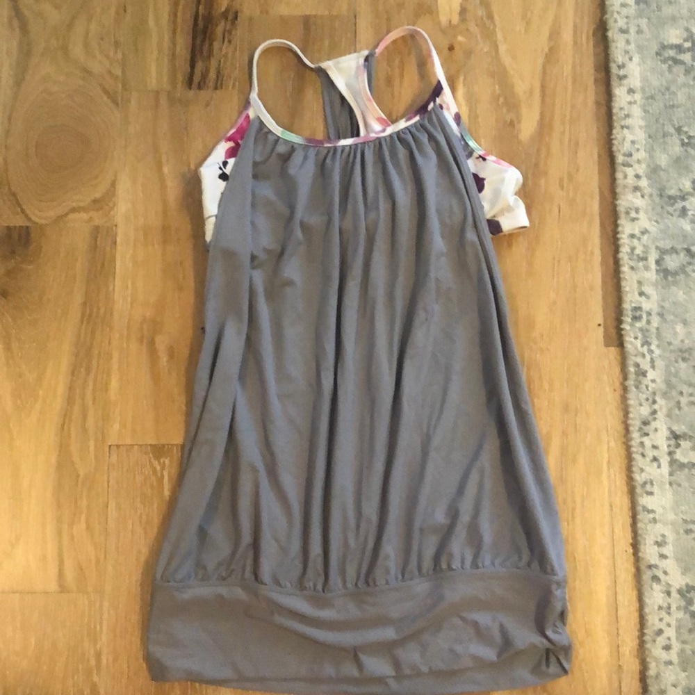 Lulu tank with built in sports bra